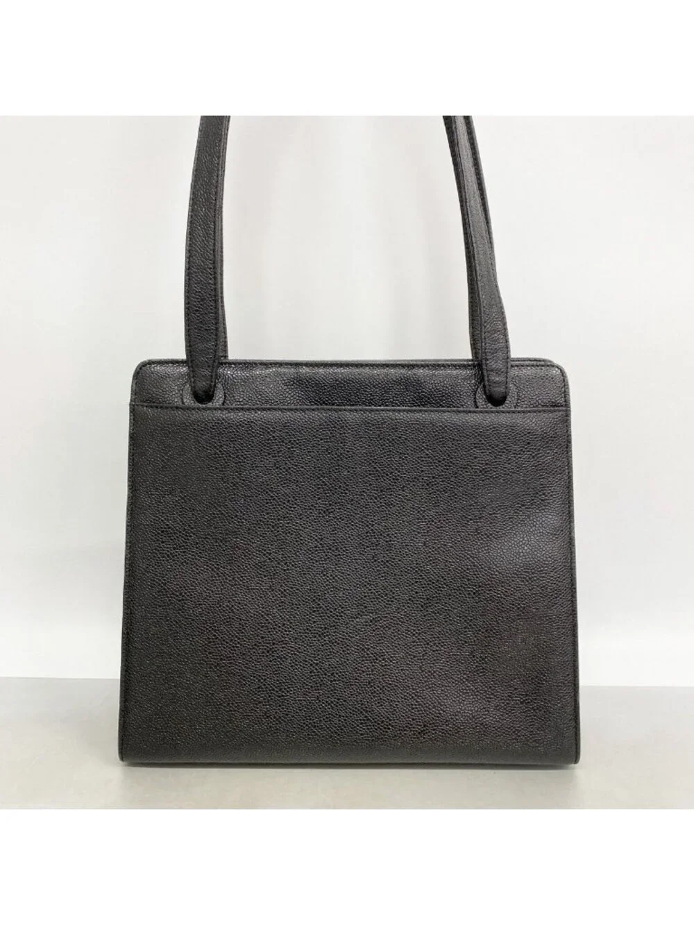 Chanel Tote Caviar Leather Black Gold